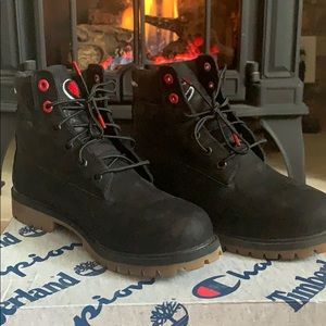 Champion x Timberland boots (size 7)